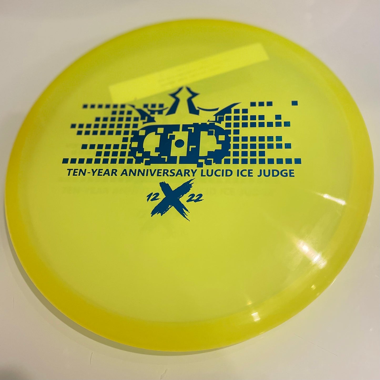 Dynamic Discs JUDGE (Lucid Ice) Yellow - Ten-Year Anniversary Edition