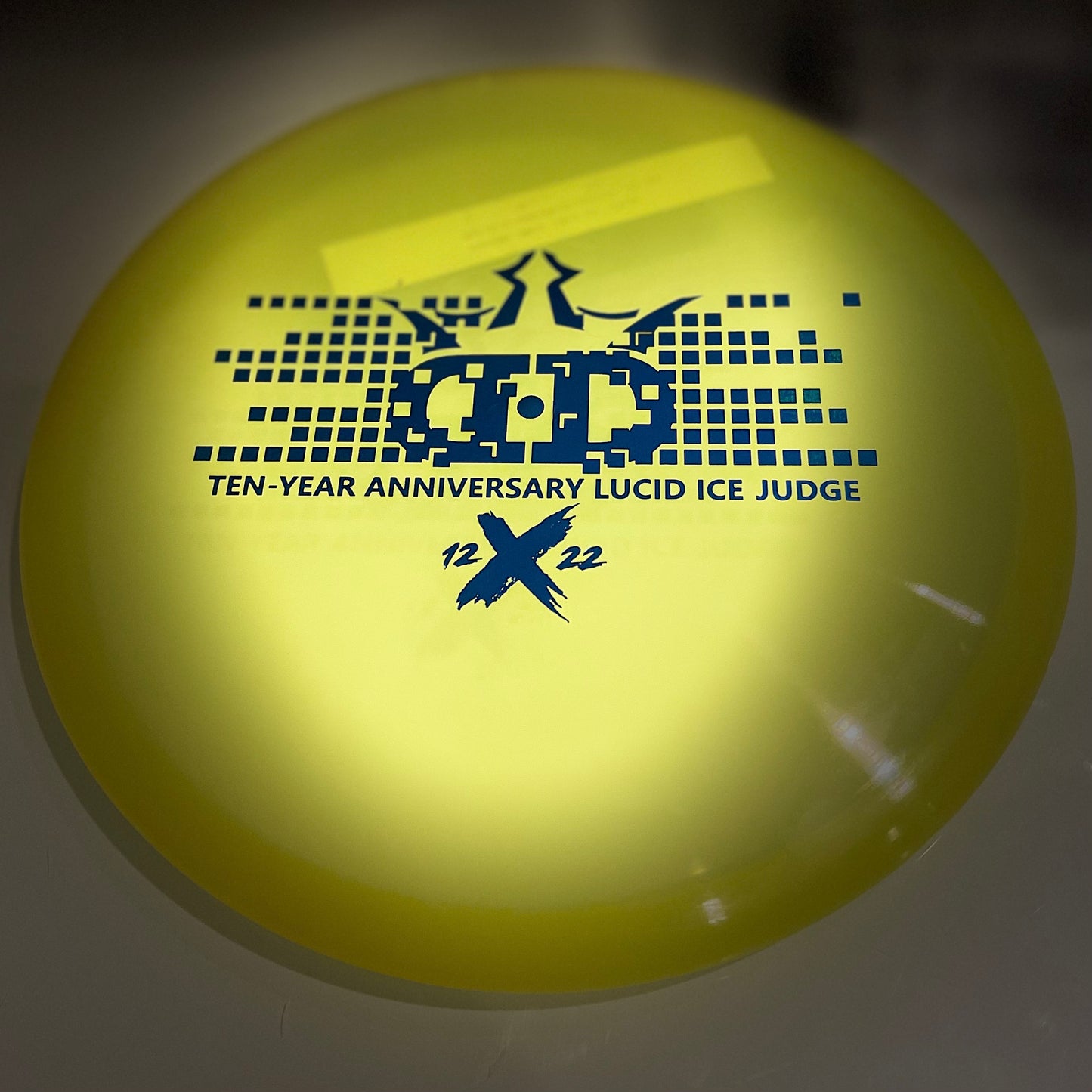 Dynamic Discs JUDGE (Lucid Ice) Yellow - Ten-Year Anniversary Edition